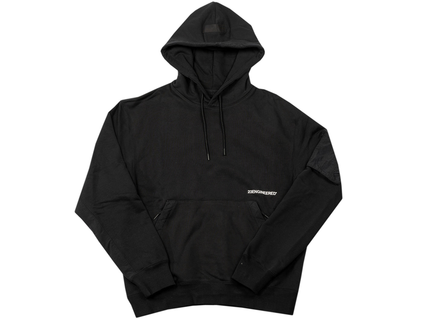 Jordan 23 Engineered Fleece Pullover Hoodie in Black / White