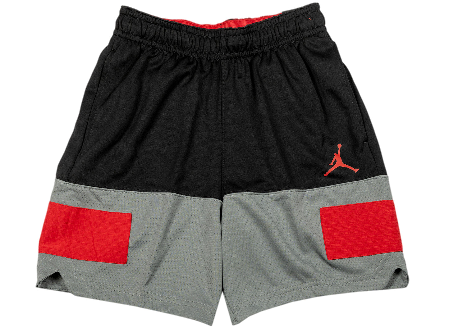 Jordan Dri-Fit Air Statement Shorts in Black / Smoke Grey / Gym Red