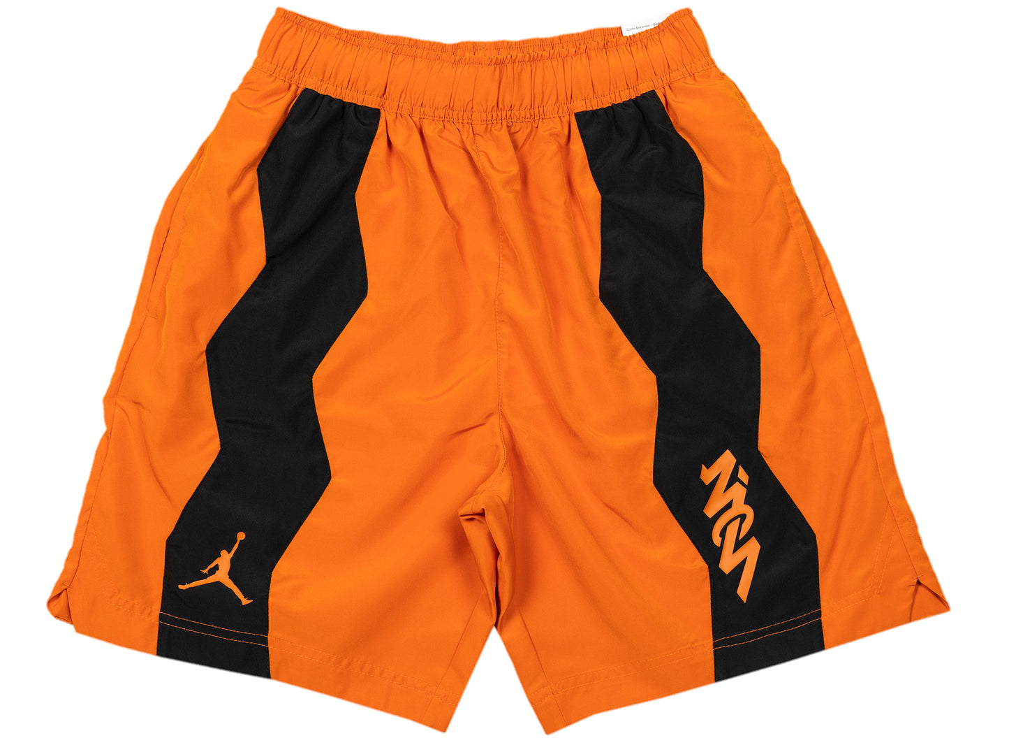 Jordan Dri-Fit Zion Shorts in Campfire Orange / Black