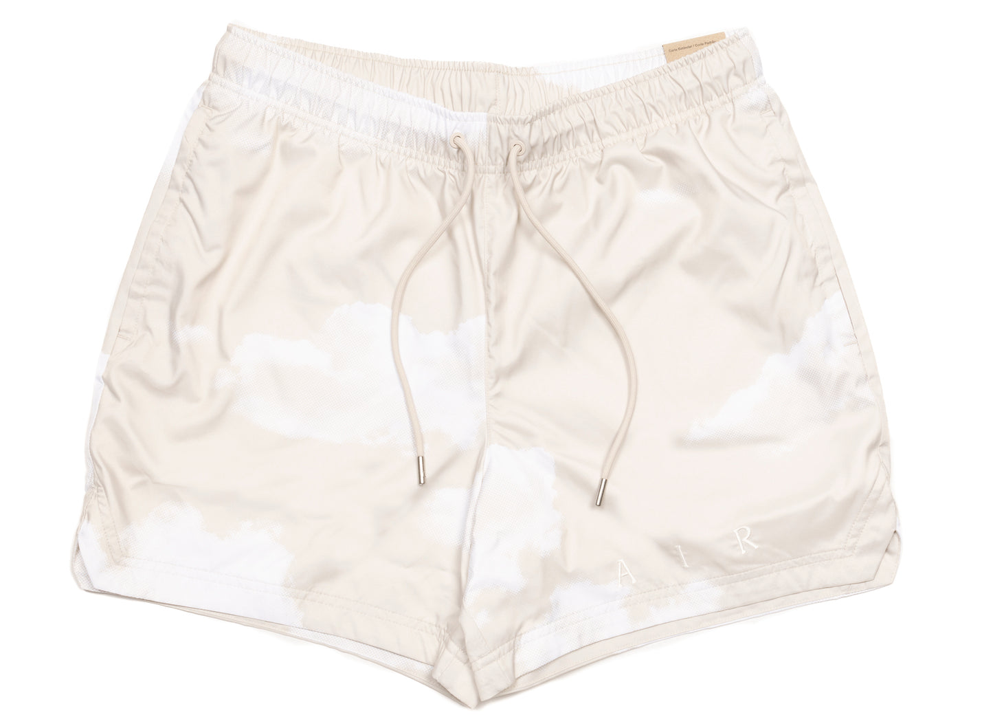 Jordan Essentials Statement Poolside Shorts in Light Orewood Brown / White