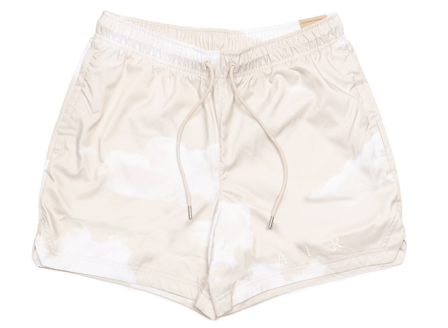 Jordan Essentials Statement Poolside Shorts in Light Orewood Brown / White