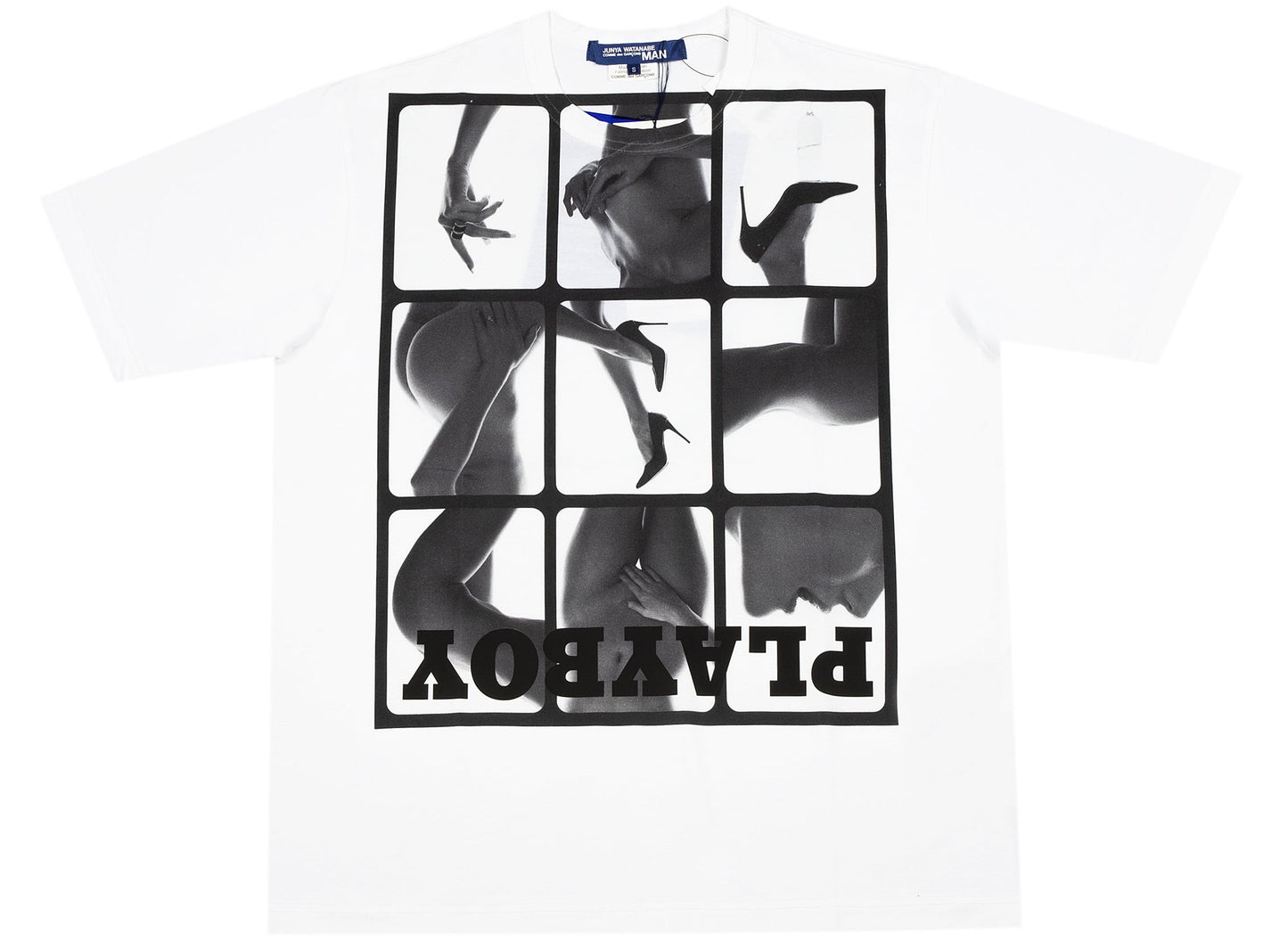Junya Watanabe MAN x Comme des Garçons Graphic Tee in White / Black