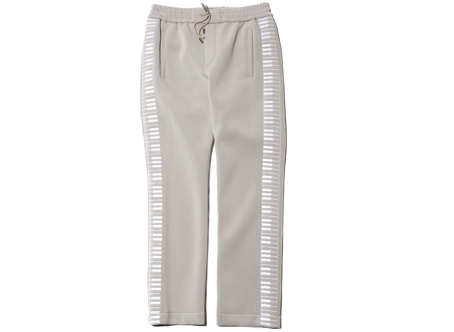 Just Don Keyboard Trousers in Grey / White