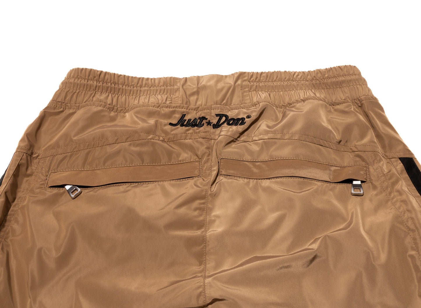 Just Don Polyester Trousers in Brown / Black