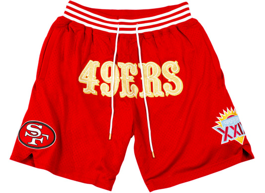 Just Don x Mitchell & Ness San Francisco 49ers Shorts