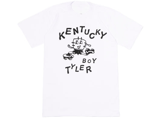 Kentucky Boy Tyler Frolick Short Sleeve Tee in White