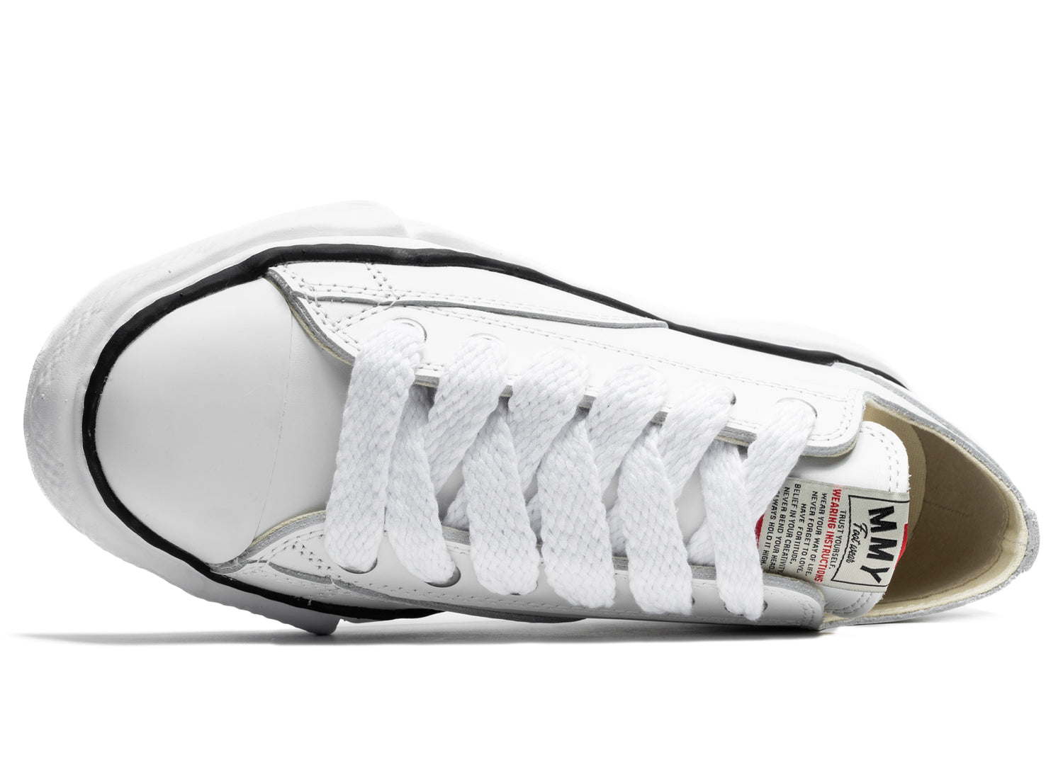 Maison Mihara Yasuhiro Low Top Lace Up Sneaker in White - view 4