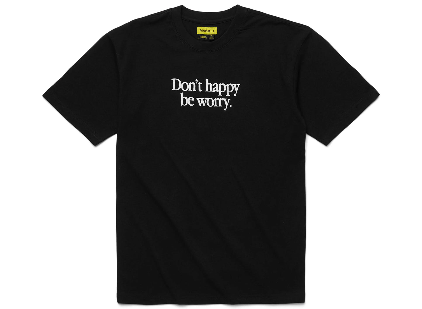 Market Smiley Earth on Fire Tee in Black