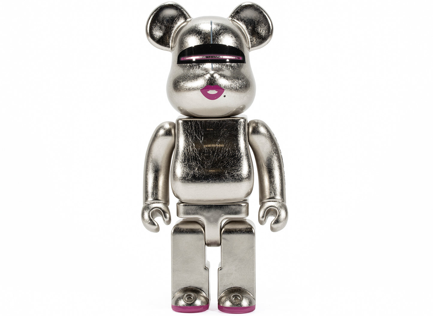Medicom Toy Be@brick Kutani Hajime Sorayama X 2G Pure Platinum Leaf 400%