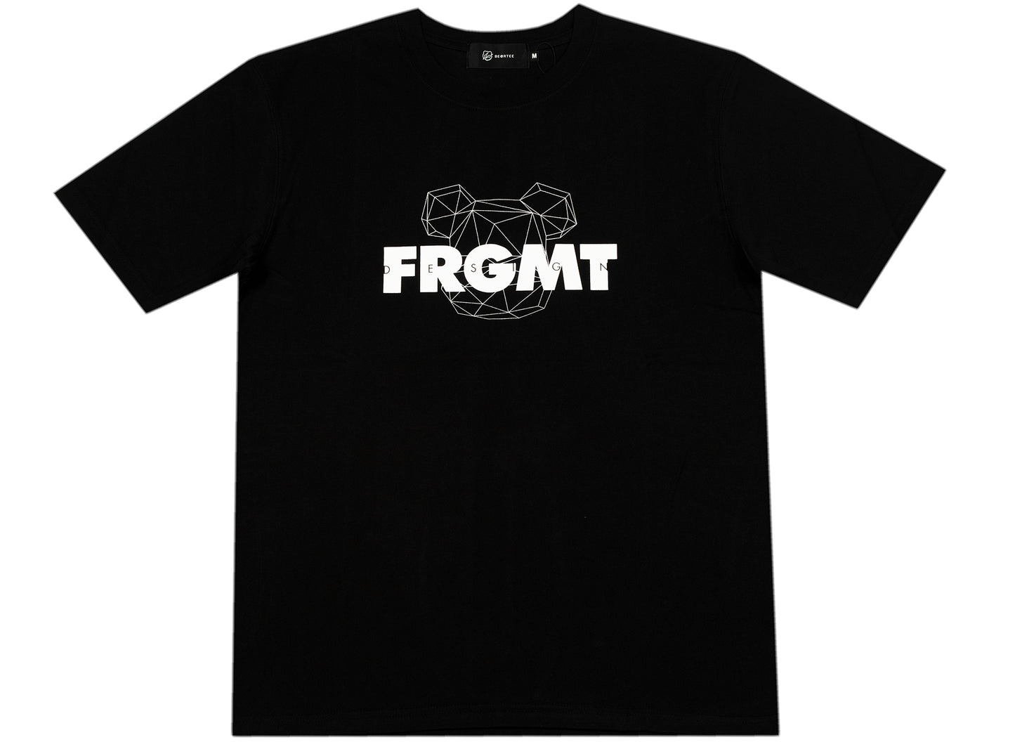 Medicom Toy Be@rbrick x fragmentdesign Camiseta Negra con Logo Spray 2020