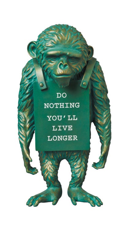 Medicom Toy Monkey Sign Bronze #2 Statue BE@RBRICK