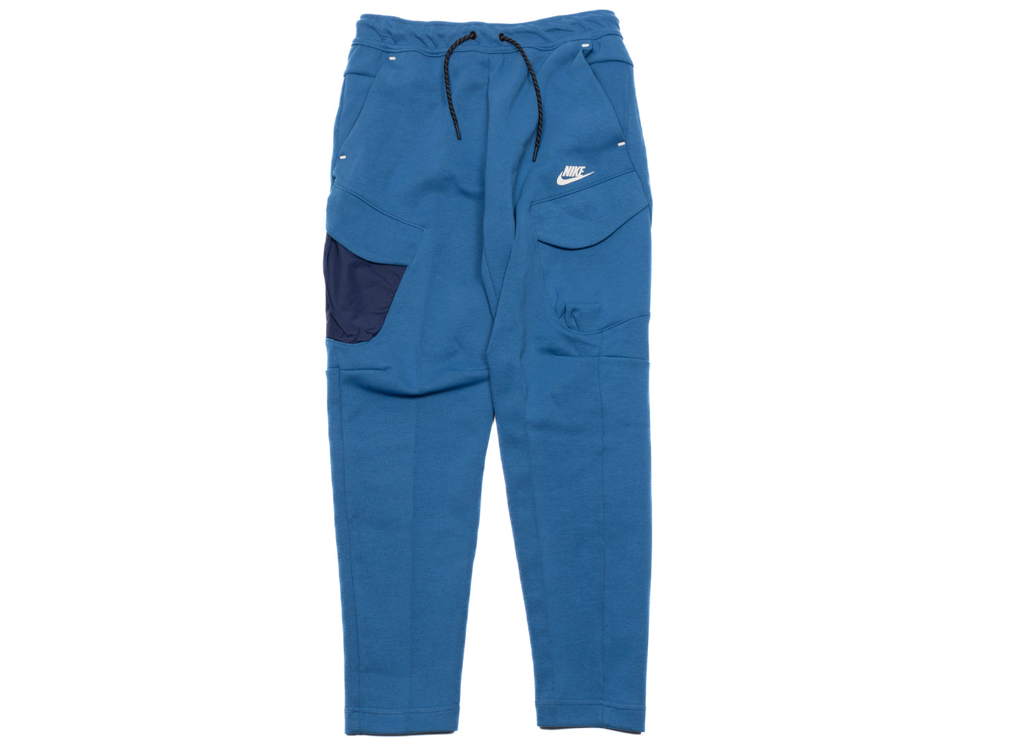 Men's Nike Sportswear Tech Fleece Utility Pants in Dark Marina Blue / Midnight Navy / Light Bone