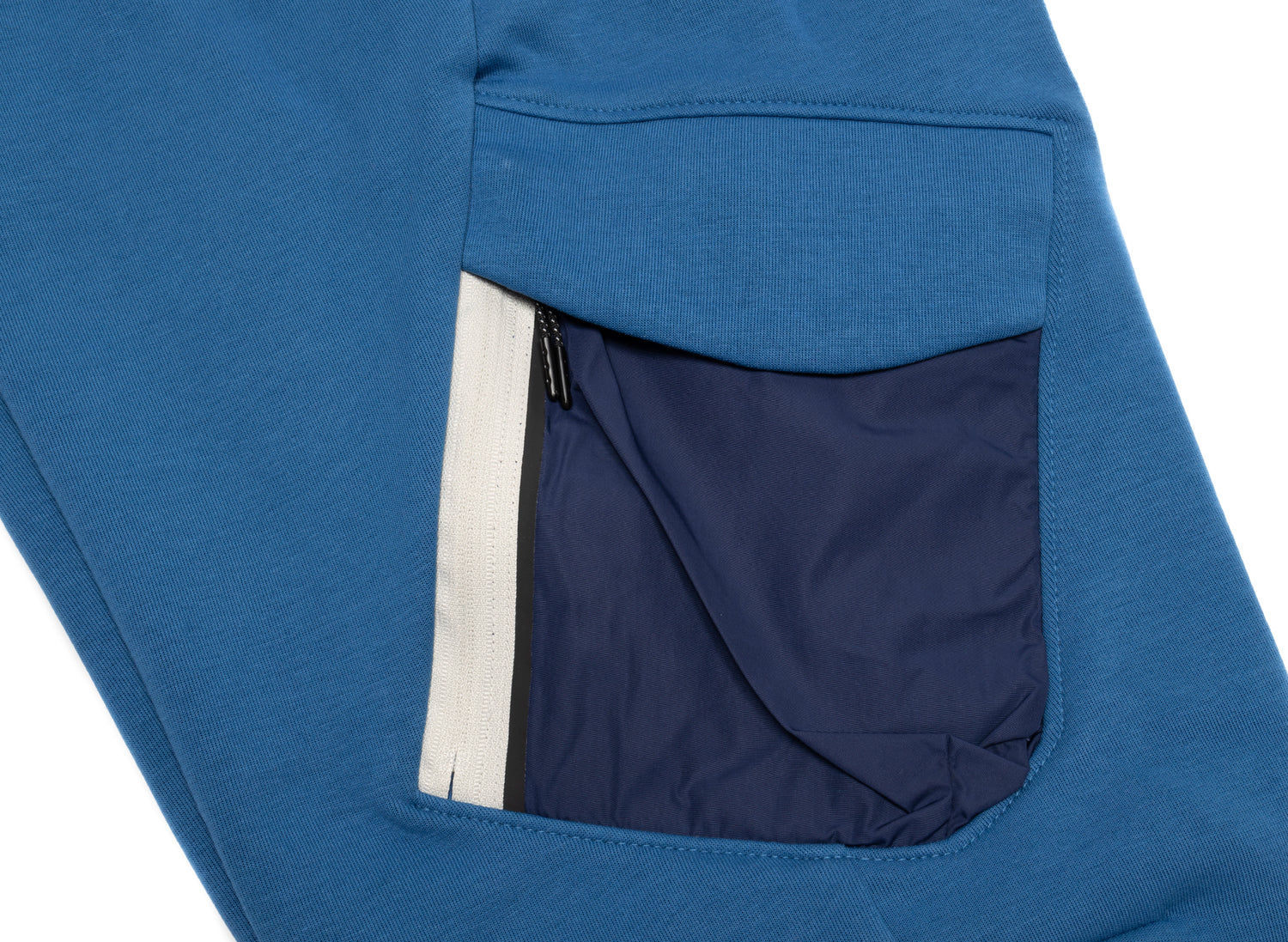 Men's Nike Sportswear Tech Fleece Utility Pants in Dark Marina Blue / Midnight Navy / Light Bone - view 2