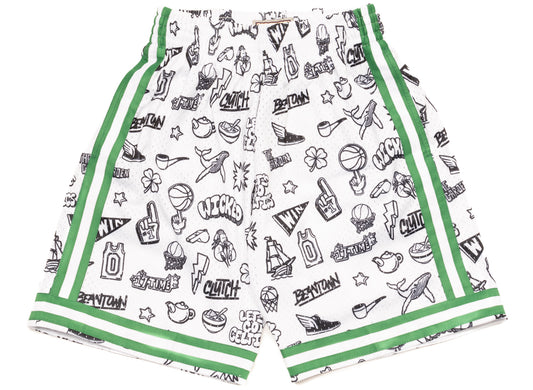 Mitchell & Ness NBA 1985 Celtics Doodle Swingman Shorts