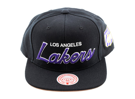 Mitchell & Ness Pink Under Finals Snapback HWC LA Lakers