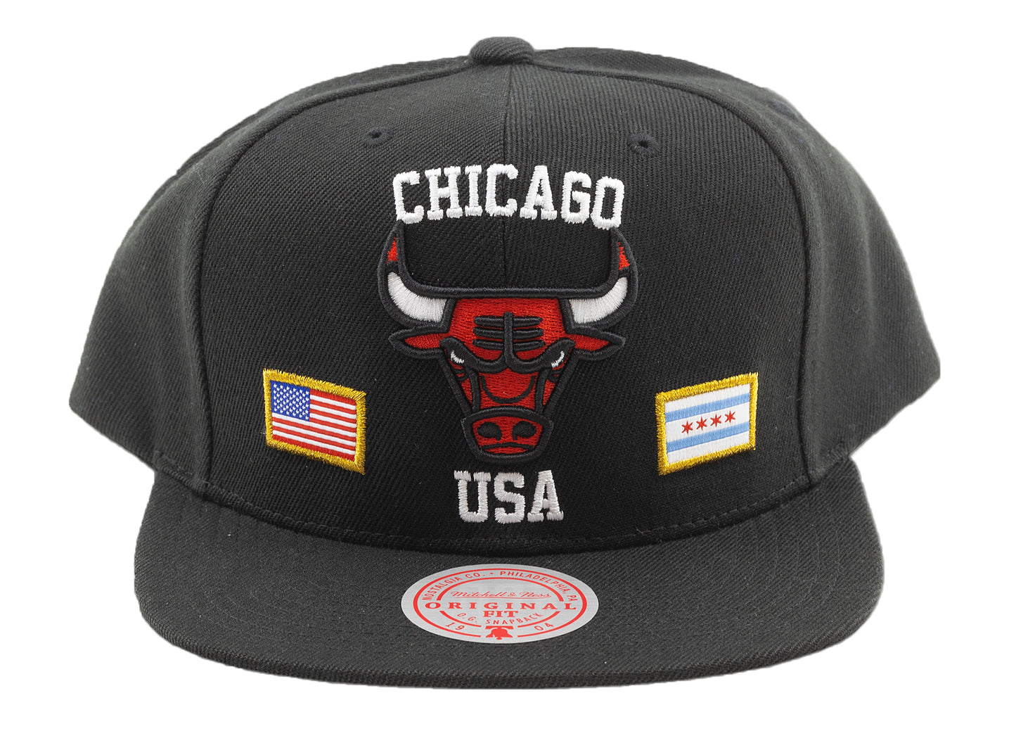 Gorra snapback 'Chicago Bulls' Mitchell & Ness x NBA USA City Pride