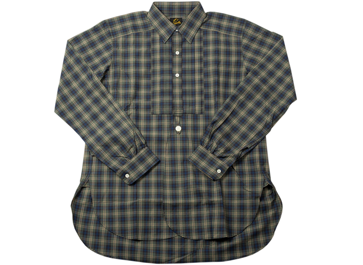 Needles Tuxedo EDW Button Up in Moss Green