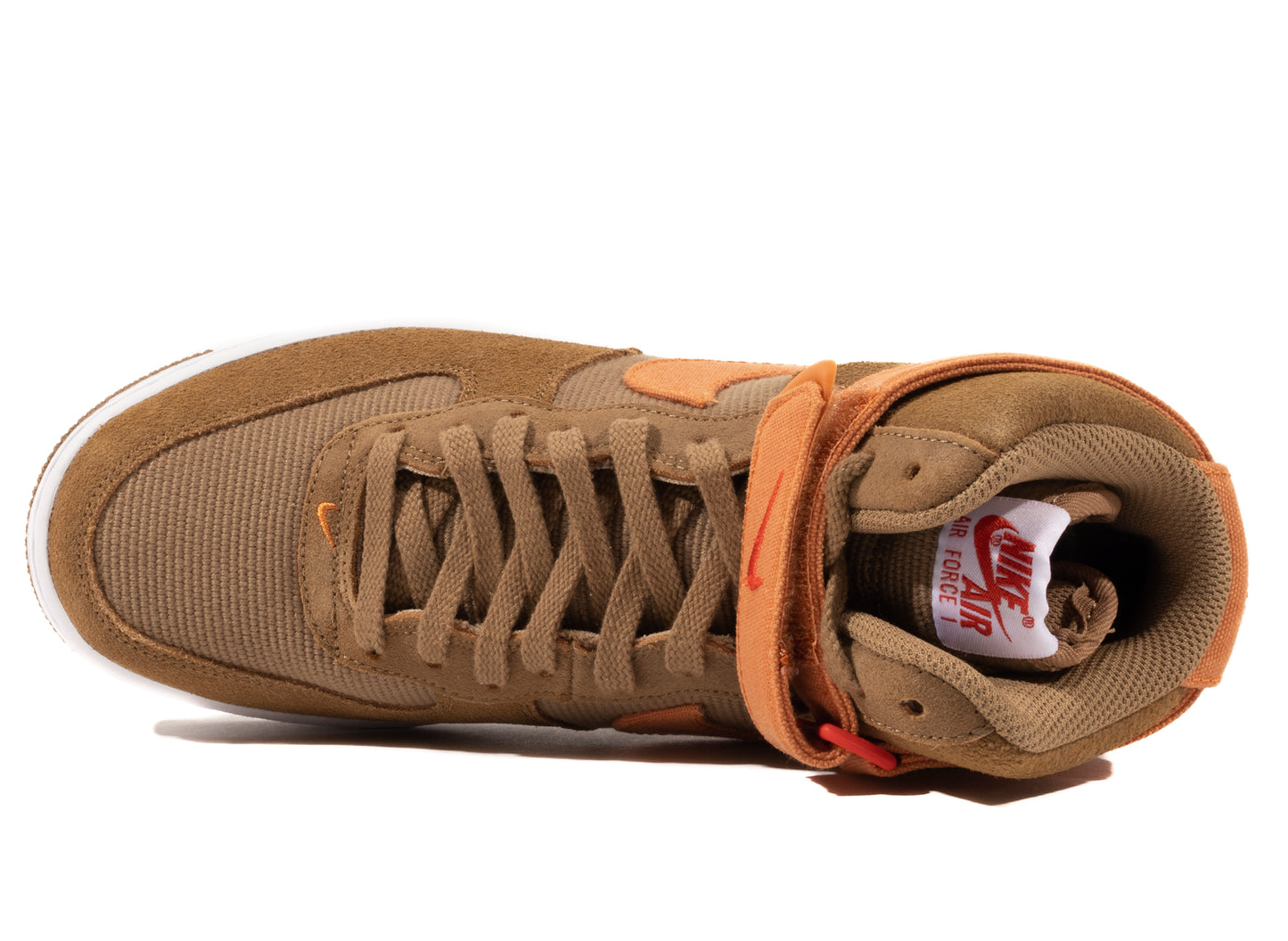 Nike Air Force 1 High '07 LX in Dark Driftwood / Hot Curry / White
