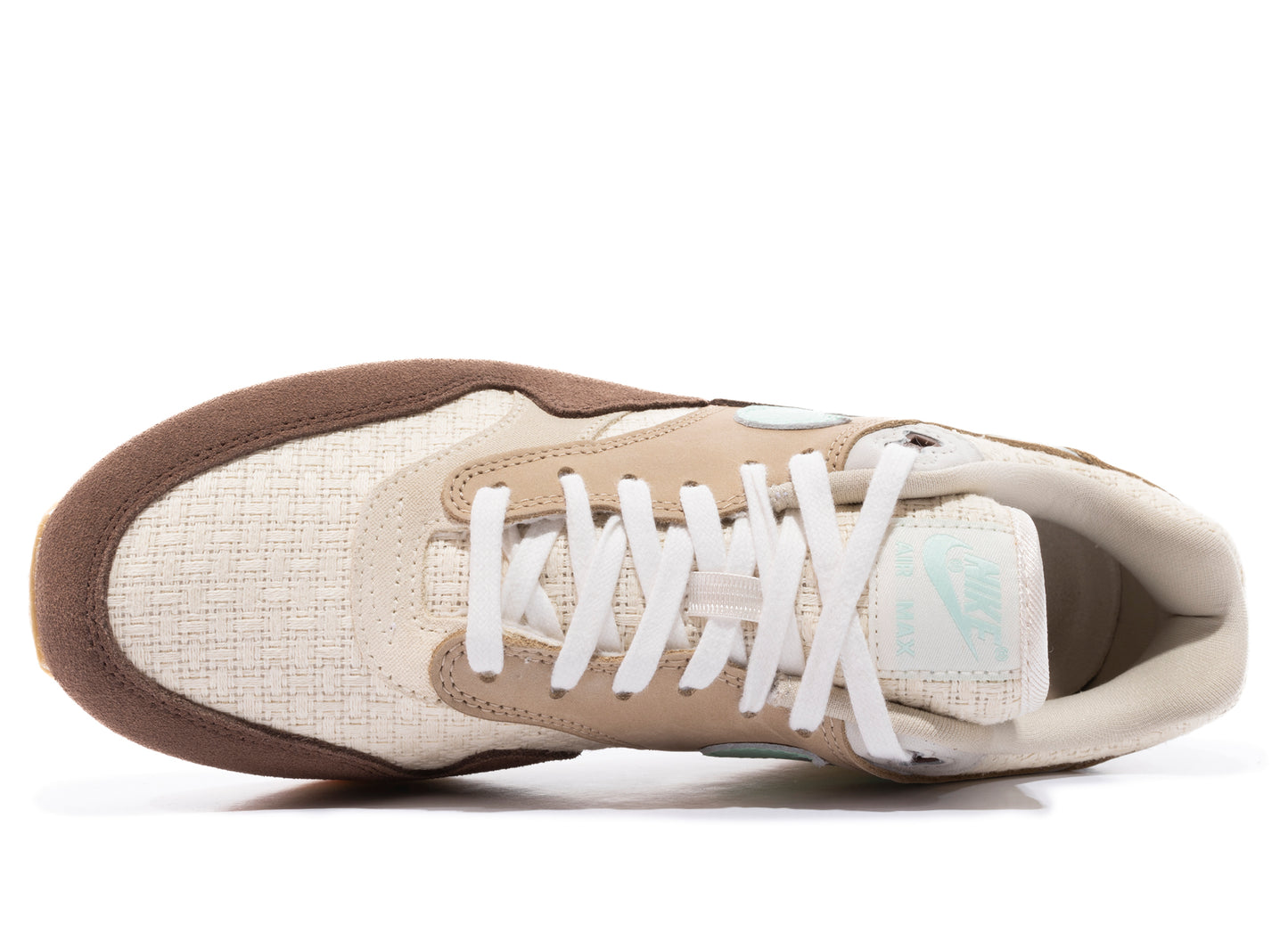 Nike Air Max 1 Premium QS 2 'Crepe' in Medium Brown / Mint Foam / Mushroom / Muslin - view 4