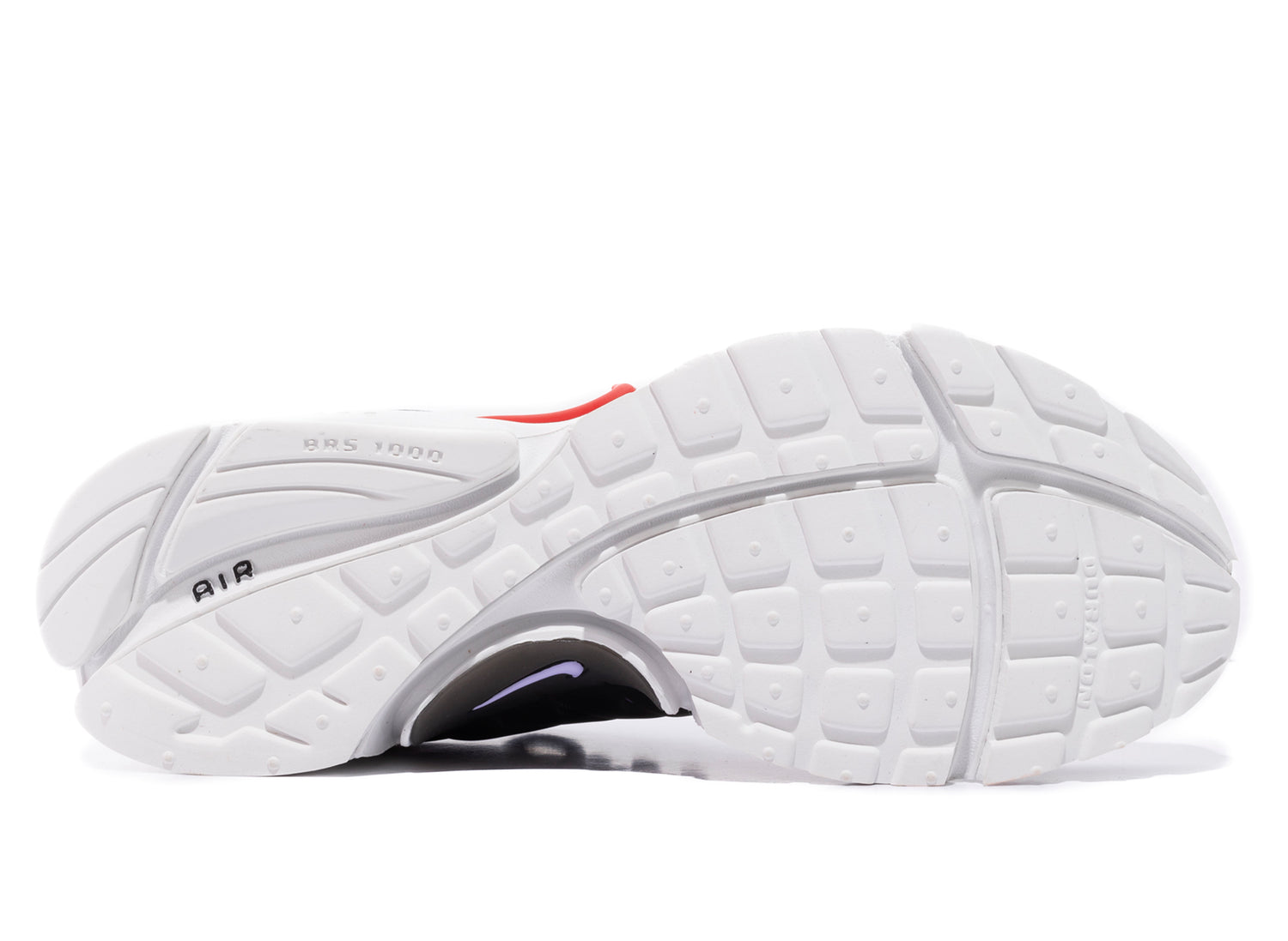 Nike Air Presto in Doll / Black / Summit White / University Red - view 5