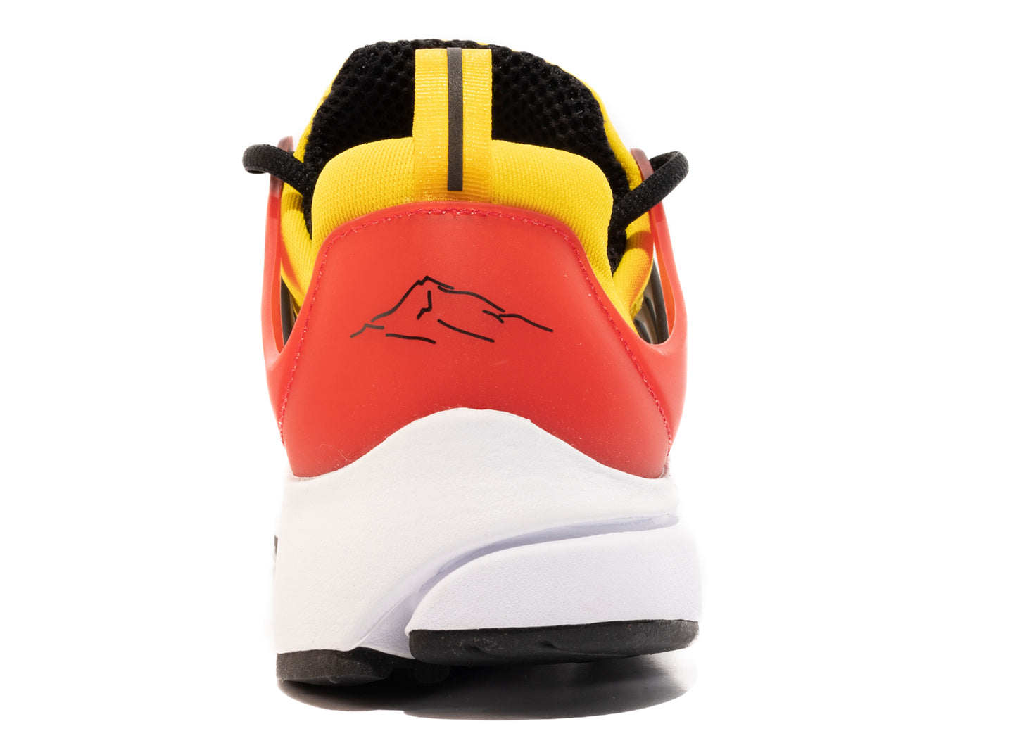 Nike Air Presto in Speed Yellow / Black / University Red / White - view 2