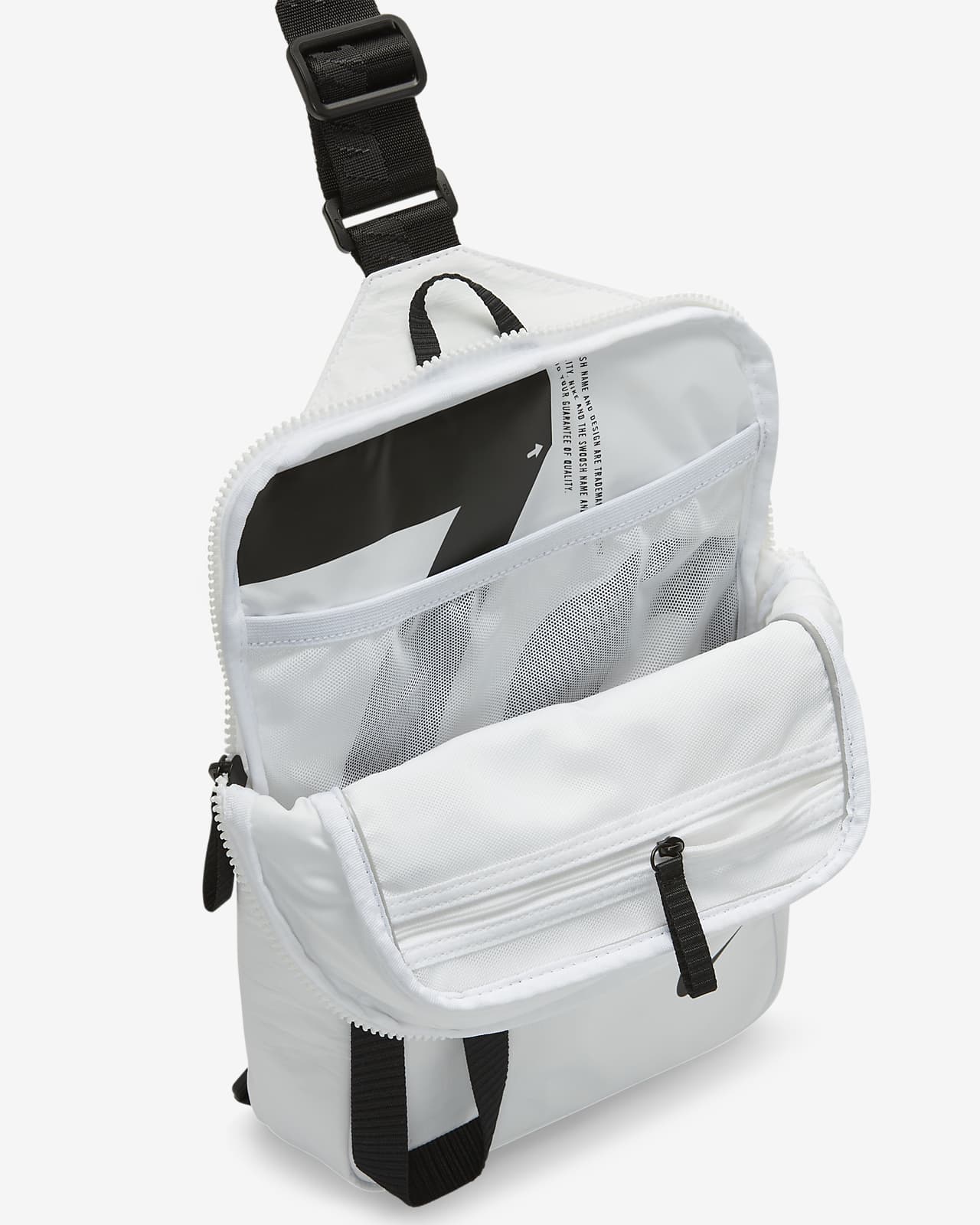Nike Sportswear Hip Pack in White / Black