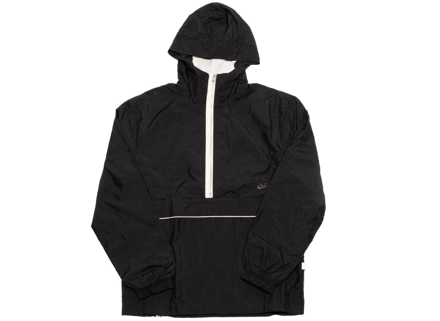 Nike Sportswear Style Essentials Anorak Jacket in Black / Sail / Ice Silver
