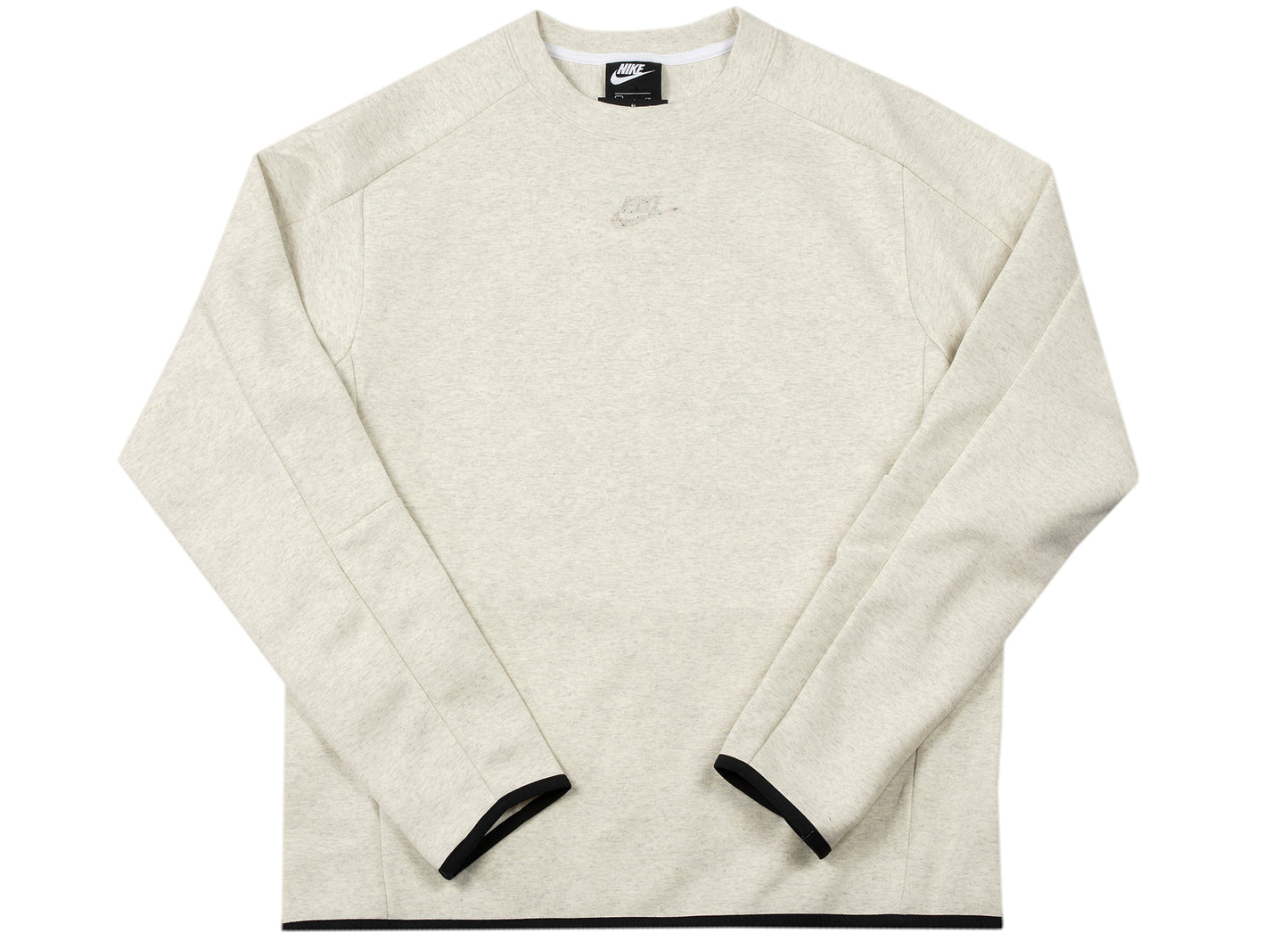 Sudadera Nike Sportswear Tech Fleece de cuello redondo en blanco