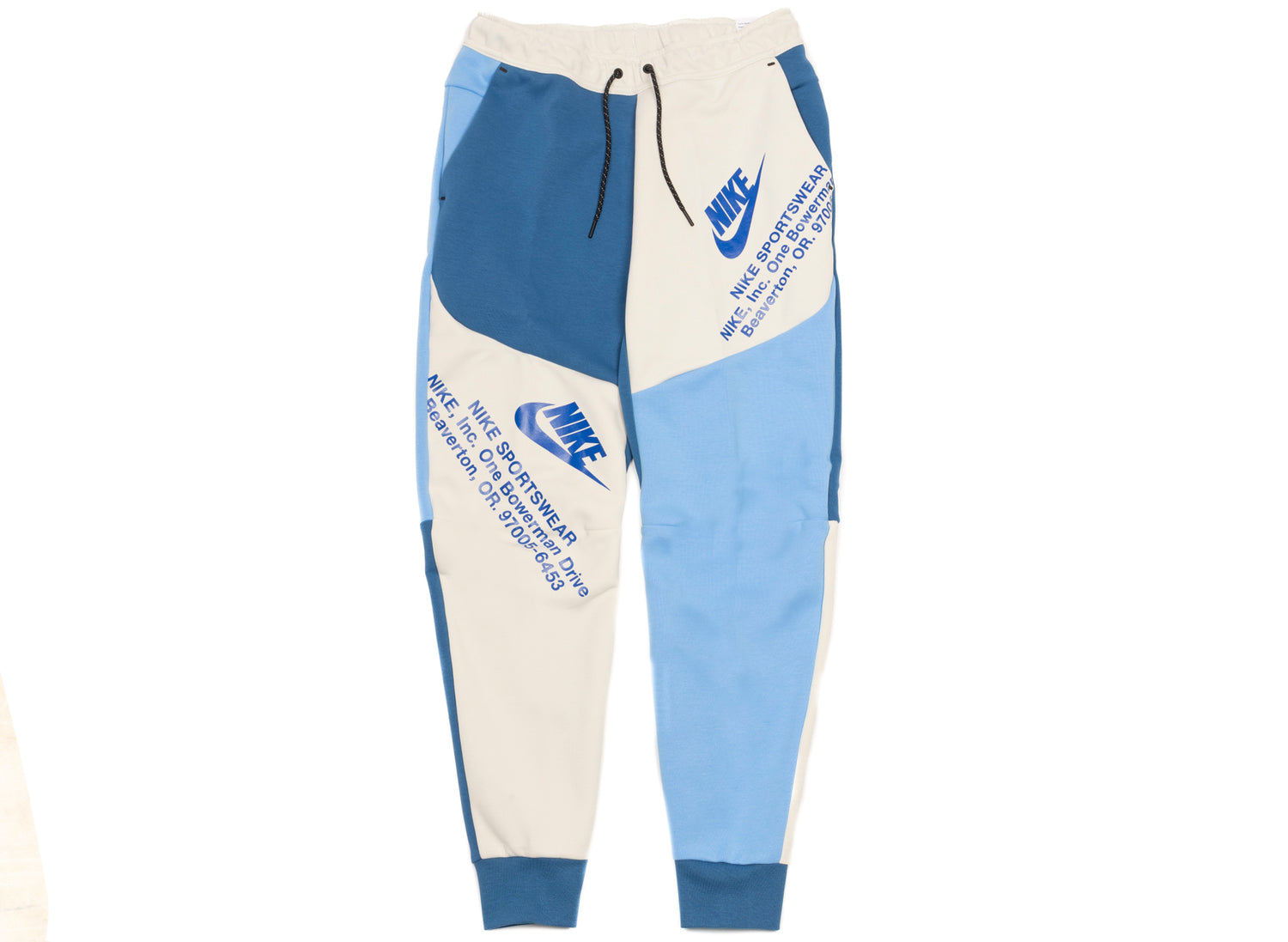 Nike Sportswear Tech Fleece Joggers in Light Bone / Dark Marina Blue / Game Royal