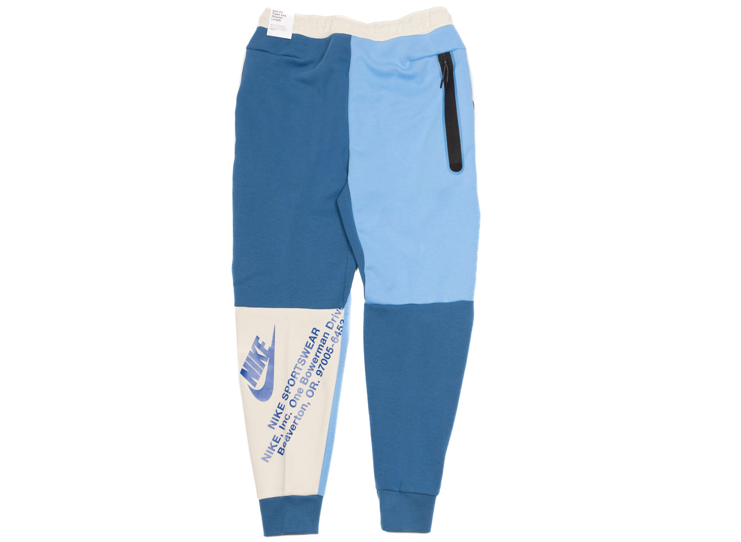 Nike Sportswear Tech Fleece Joggers in Light Bone / Dark Marina Blue / Game Royal - view 2