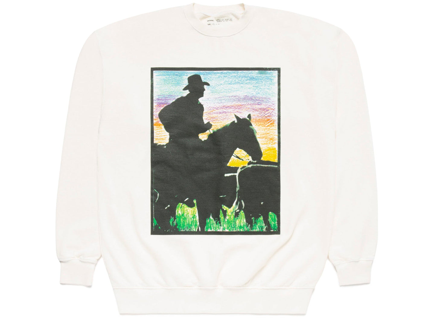 One of These Days Dead Flower Crewneck in Bone