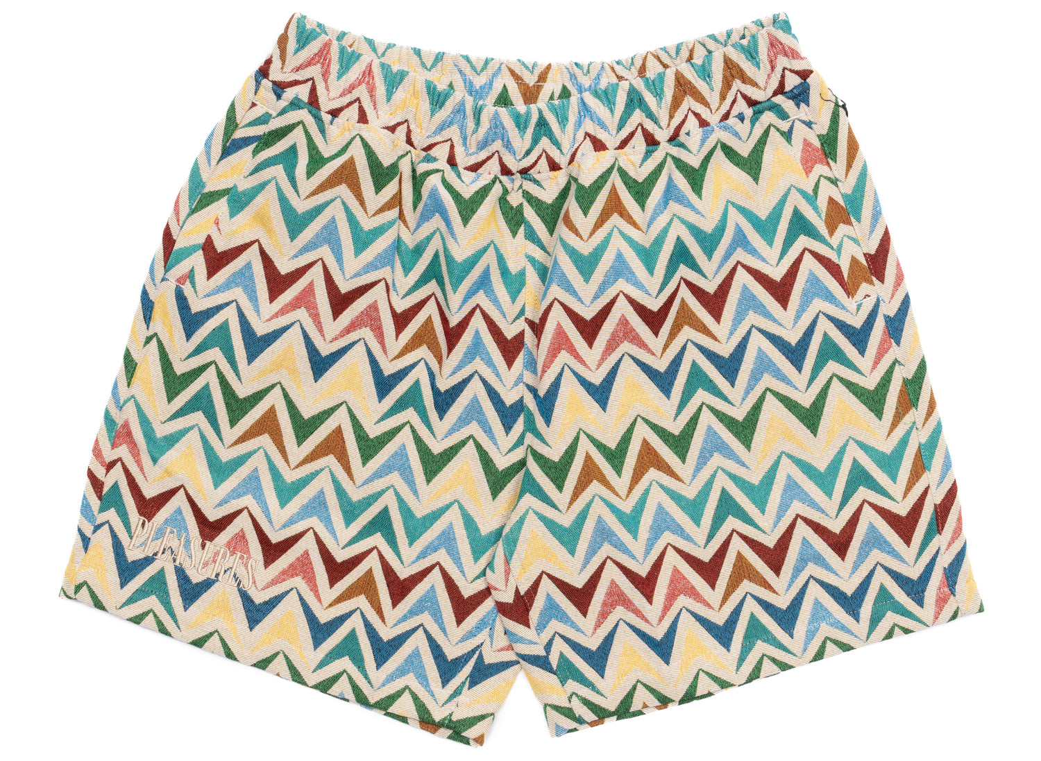 Pleasures Basket Woven Shorts in Khaki