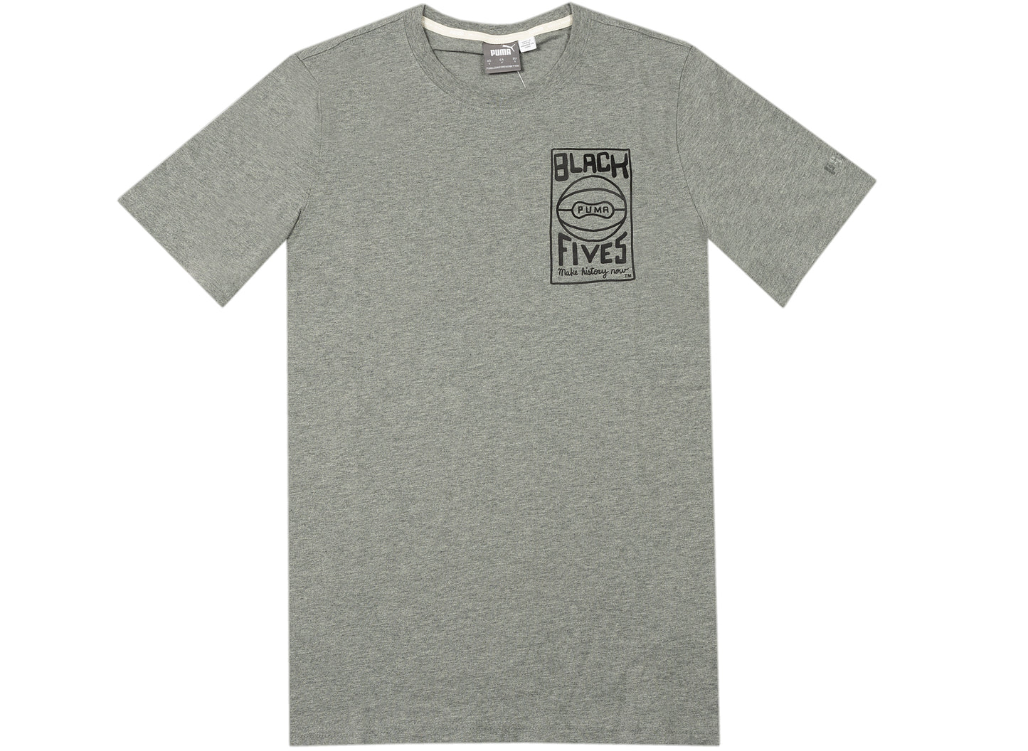 Camiseta de manga corta Puma Black Fives en gris