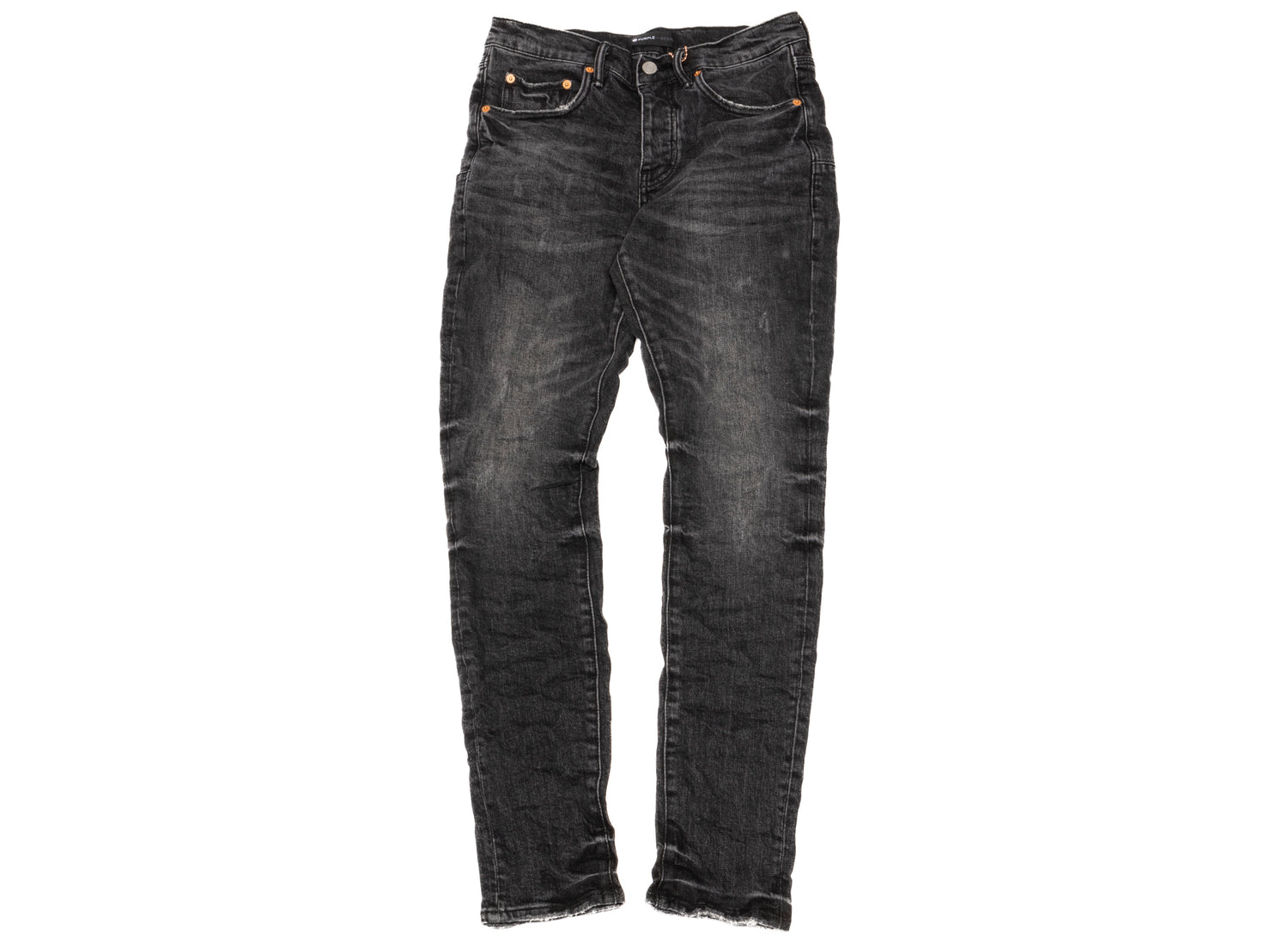 Purple Brand Aged Black Washed Jeans