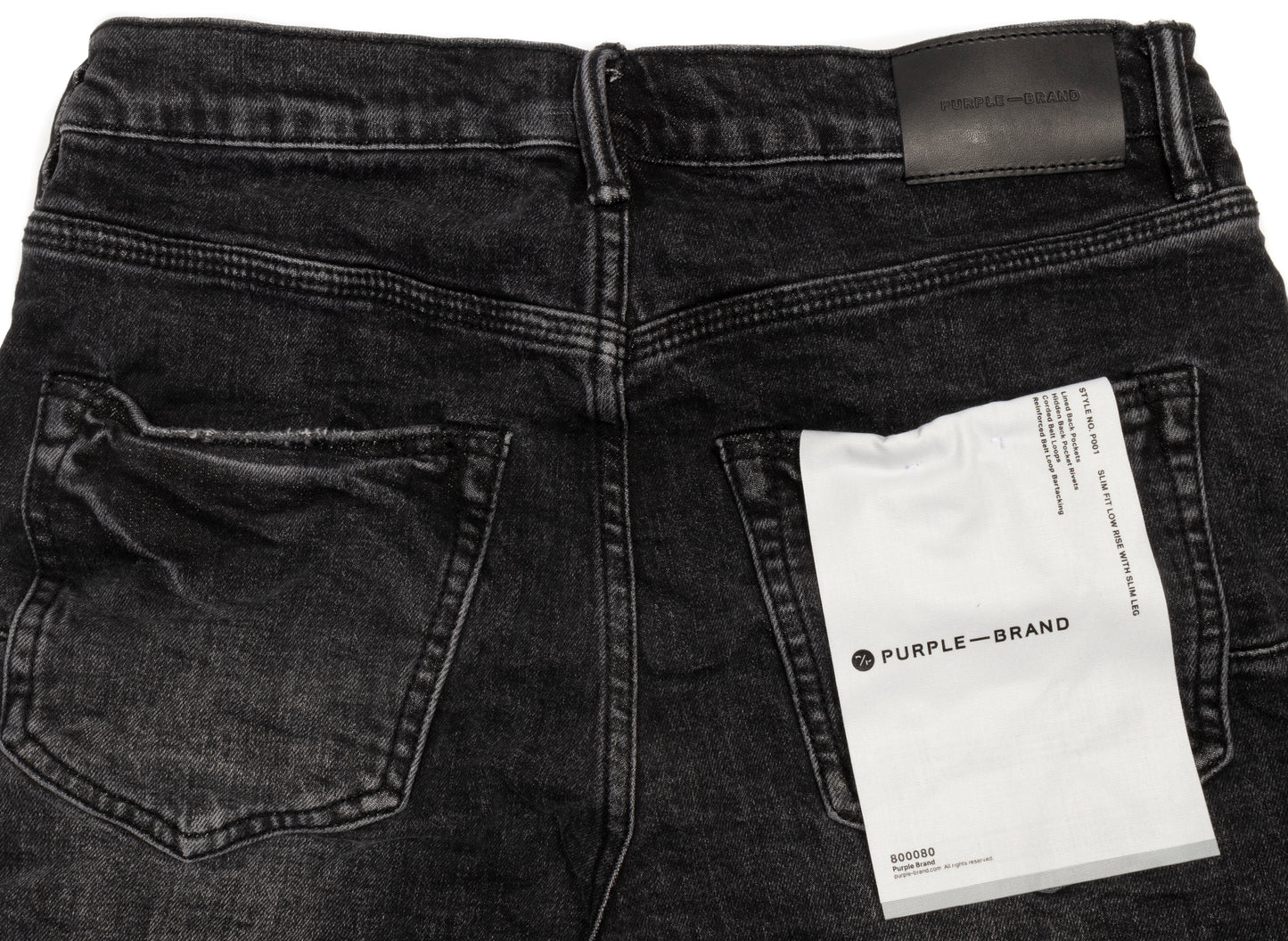 Purple Brand Aged Black Washed Jeans - view 2