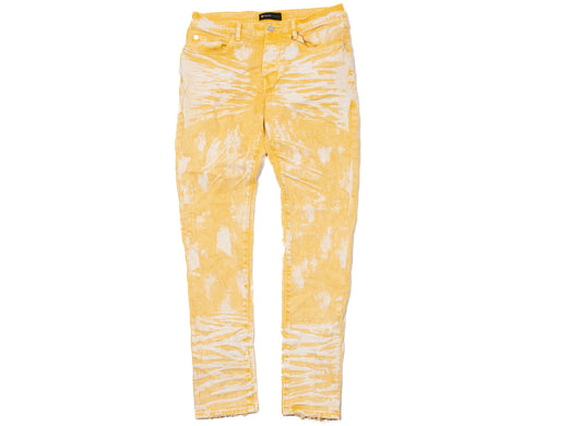 Purple Brand Bright Yellow Hard Wax Jeans