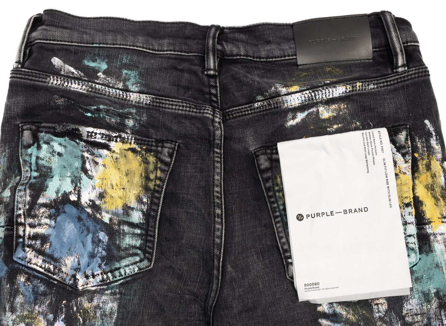 Purple Brand Iridescent Painter Jeans - view 2