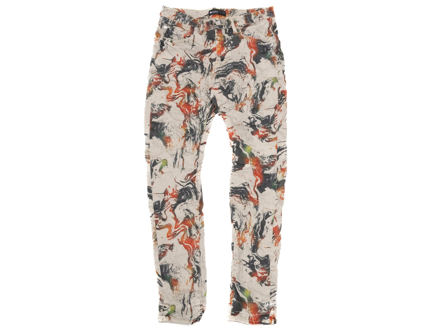 Purple Brand Marble Print Jeans