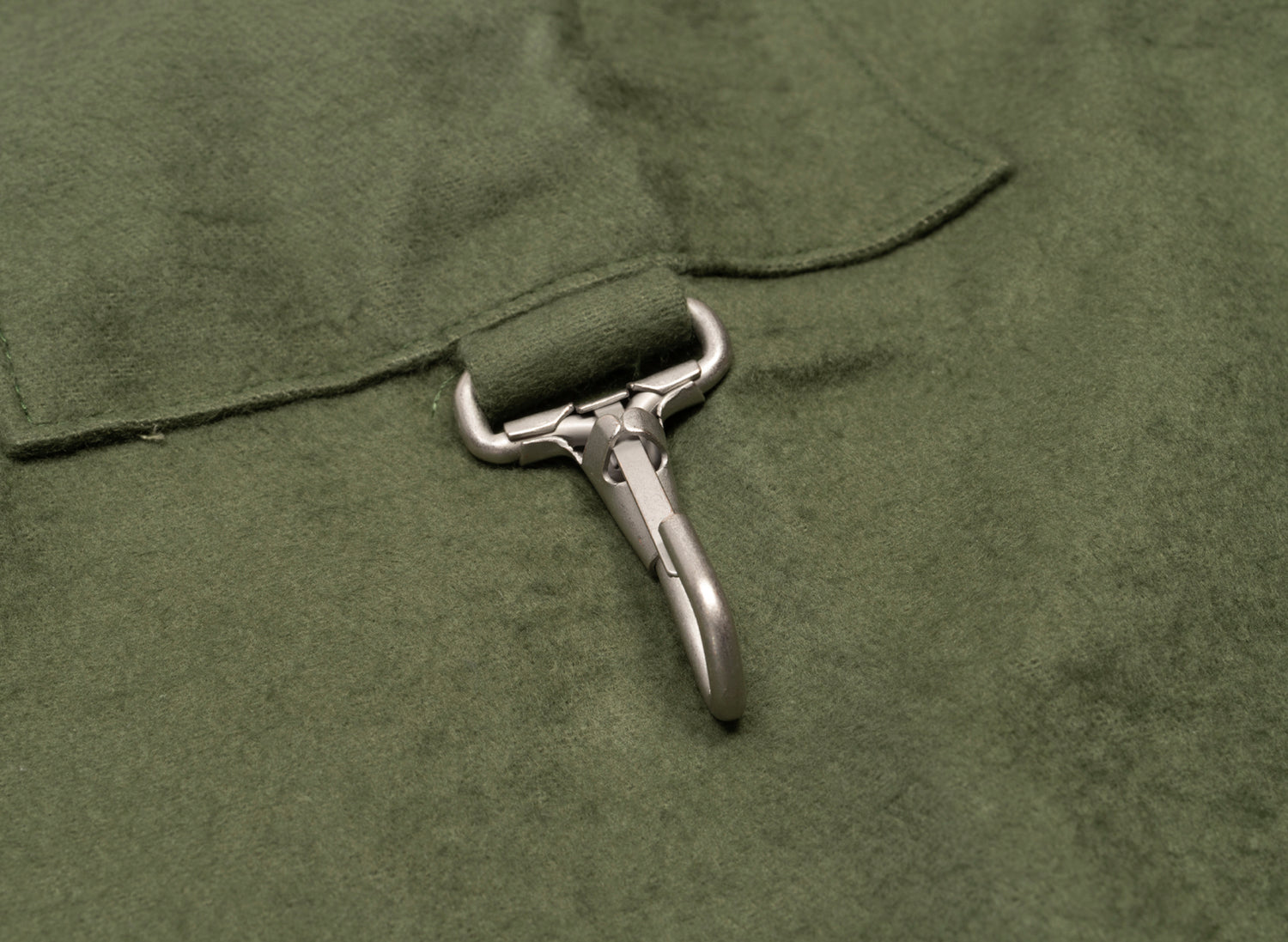 Reese Cooper Flannel Button Down Shirt in Sage - view 2