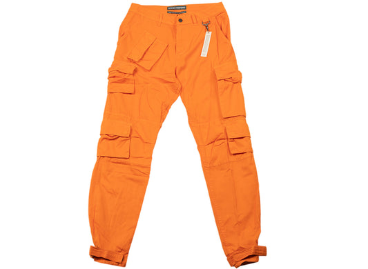 Reese Cooper Lightweight Cotton Cargo Pants in Orange