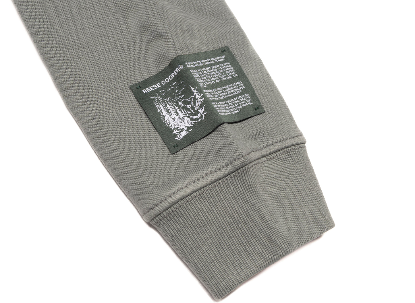 Reese Cooper Mini R Logo Hooded Sweatshirt in Slate Grey - view 2