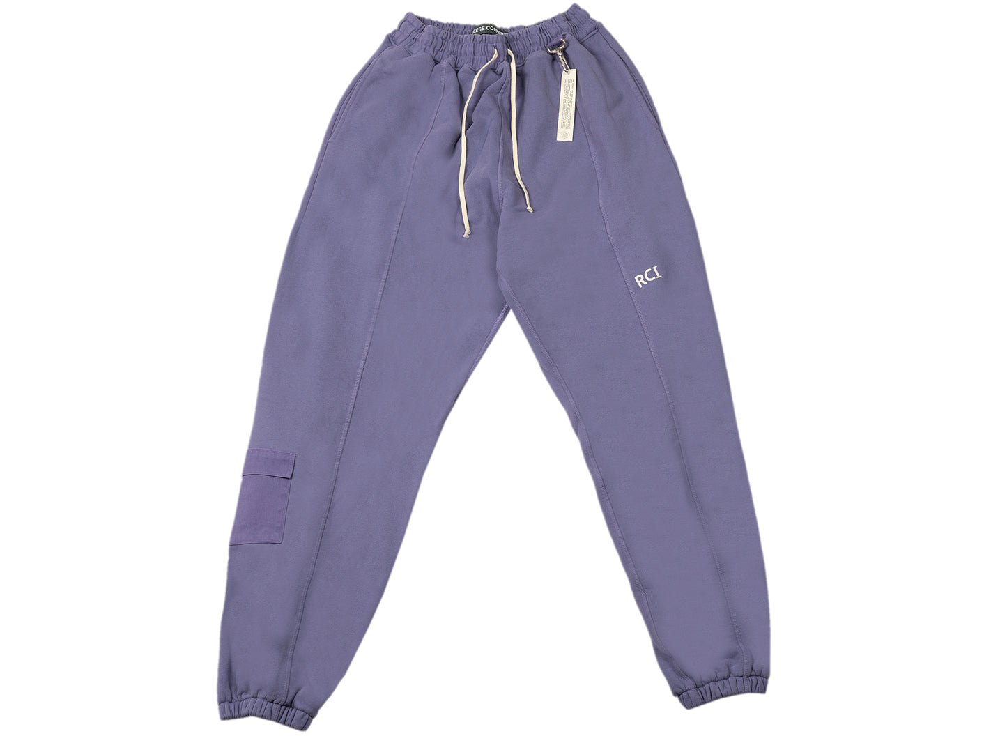 Reese Cooper RCI Logo Embroidered Sweatpants in Lavender