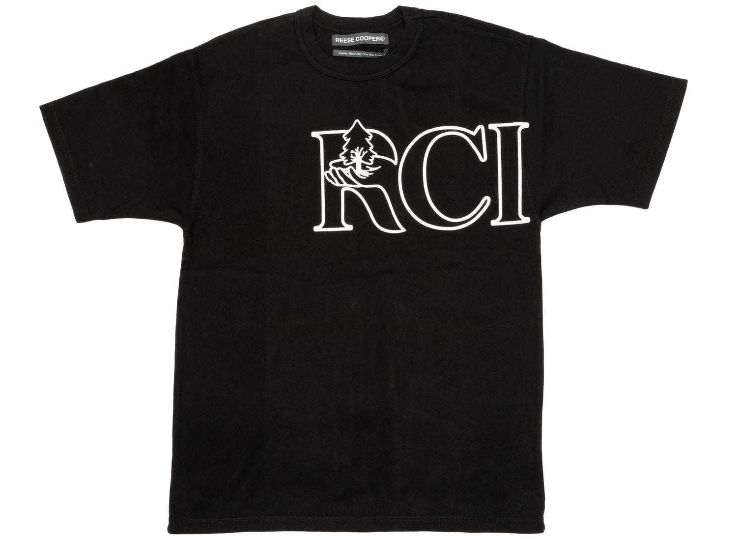 Reese Cooper Tree Script Tee in Black