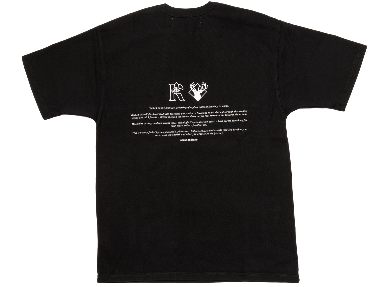 Reese Cooper Tree Script Tee in Black - view 2