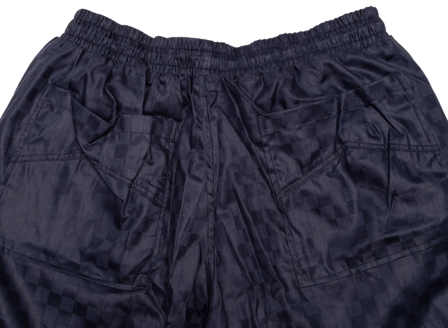 Rhude Checker PJ Shorts in Navy - view 2