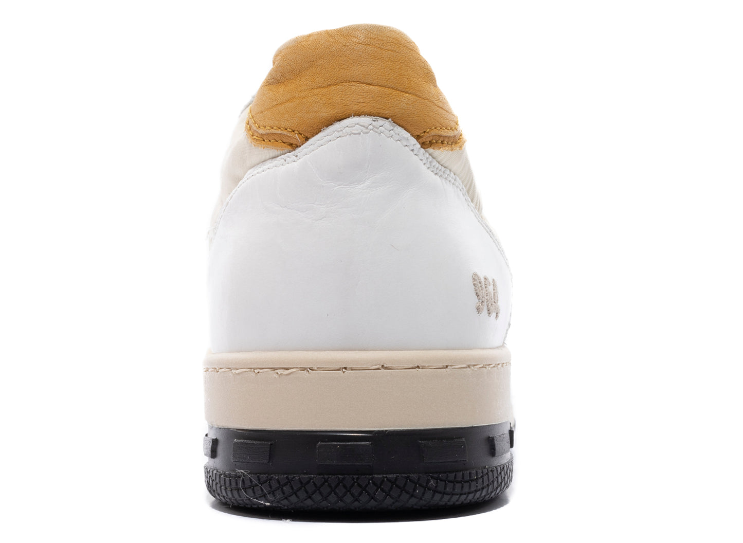 Rhude Racing Sneaker in White / Mustard / Beige - view 2