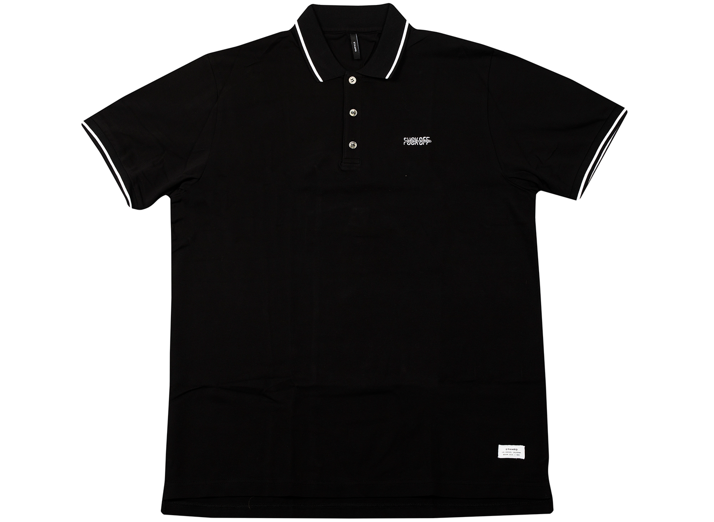 Stampd Fuck Off Polo in Black