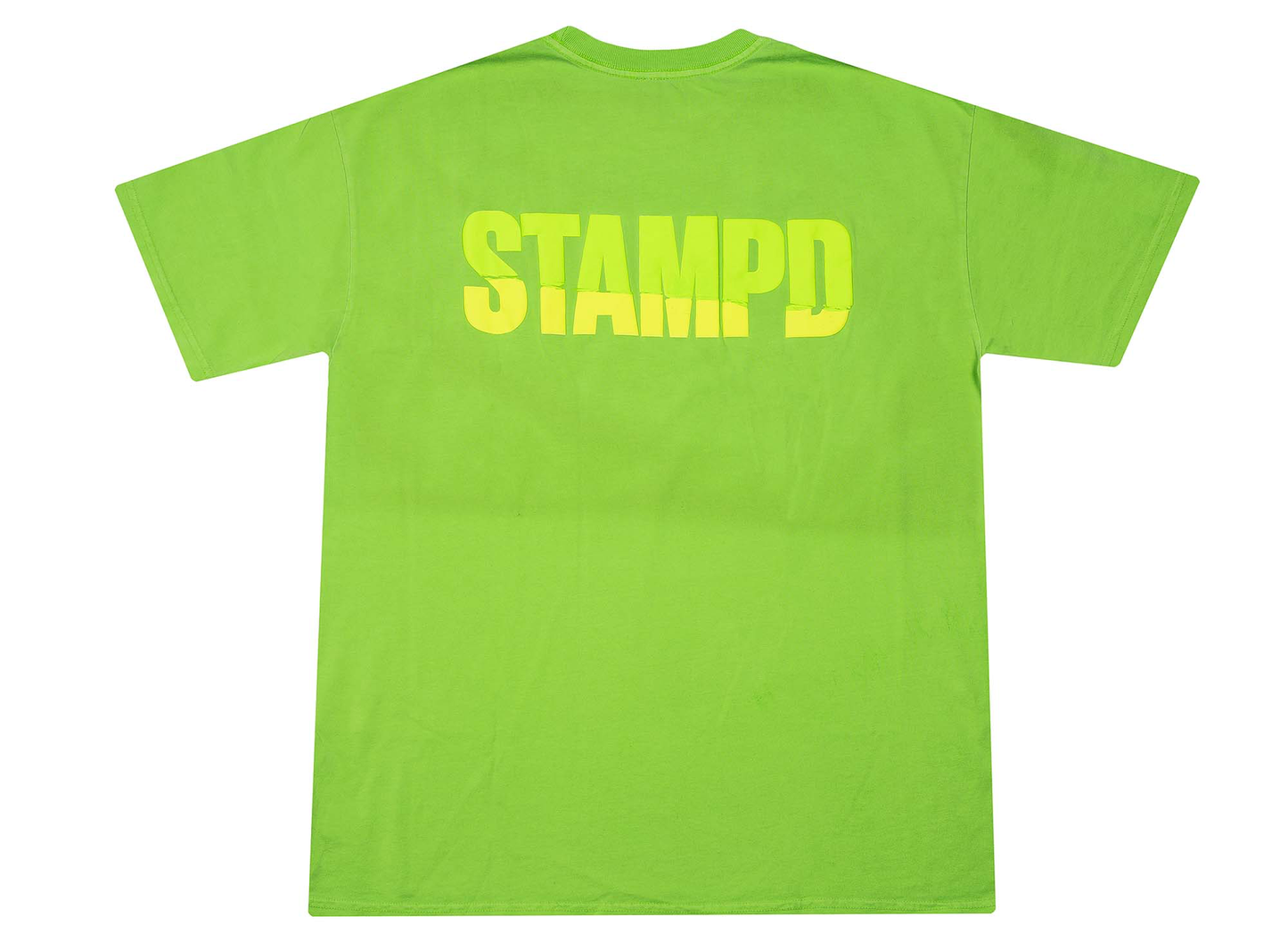 Stampd Split Tee in Neon