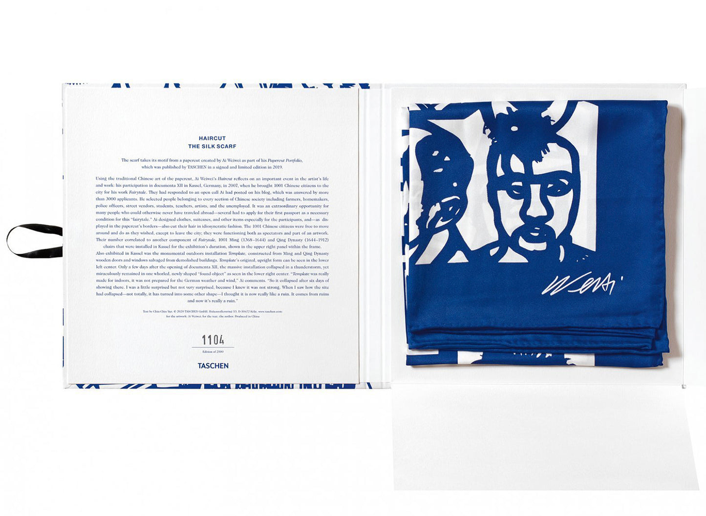 Taschen Limited Edition 'Haircut' Scarf by Ai Weiwei