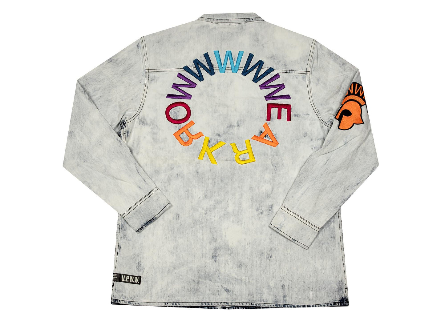 U.P.W.W. Bleached Denim Work Shirt in Blue
